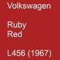 Preview: Volkswagen, Ruby Red, L456 (1967).